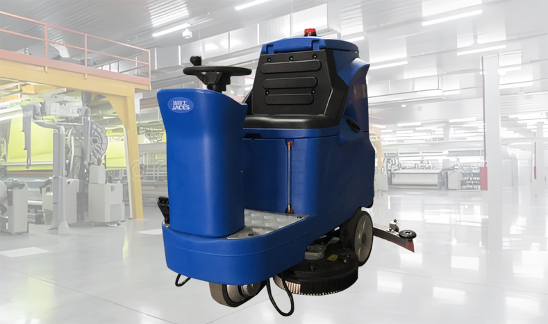 駕駛式洗地機使用